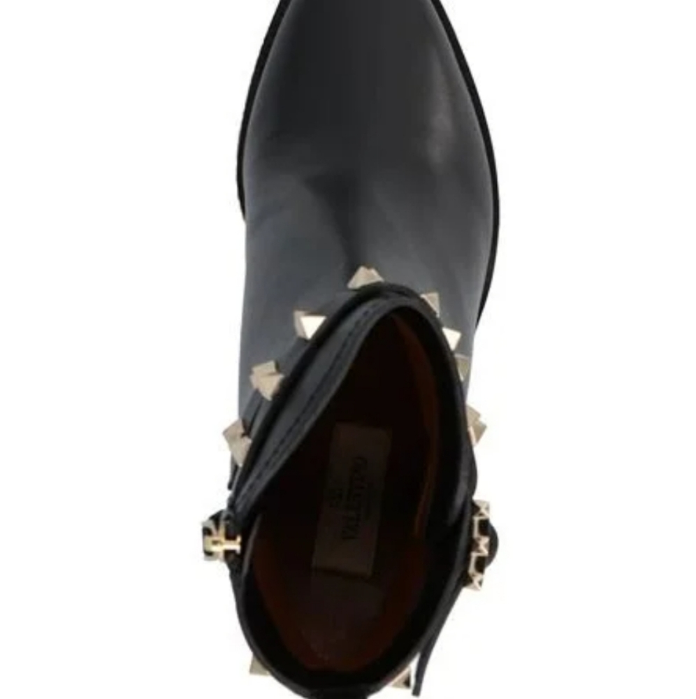 Valentino Garavani Rockstud Wedge Ankle Boots - Picture 2 of 12